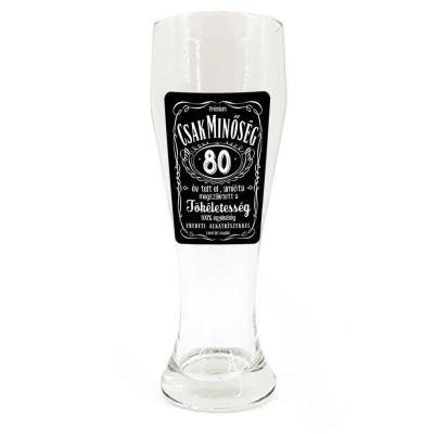 Sp067 Sorospohar 665ml Csak Minoseg 80 Ajandek 80. Szulinapra