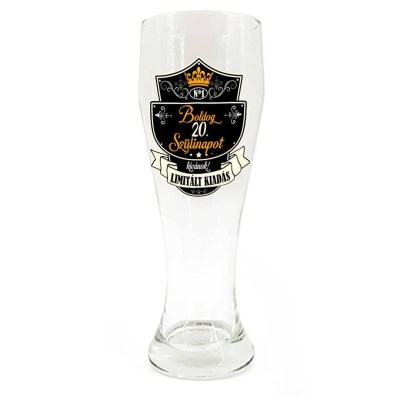 Sp076 Sorospohar 665ml Boldog 20. Szulinapot Limitalt Felirat Ajandek 20. Szulinapra