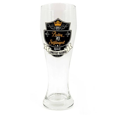 Sp081 Sorospohar 665ml Boldog 70. Szulinapot Limitalt Felirat Ajandek 70. Szulinapra