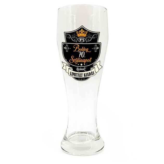 Sp081 Sorospohar 665ml Boldog 70. Szulinapot Limitalt Felirat Ajandek 70. Szulinapra