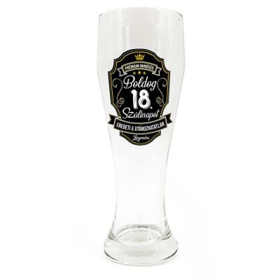 Sp116 Sorospohar 665ml Boldog 18. Szulinapot Premium Ajandek 18. Szulinapra