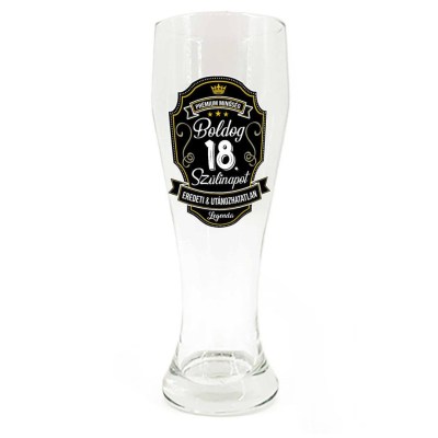 Sp116 Sorospohar 665ml Boldog 18. Szulinapot Premium Ajandek 18. Szulinapra