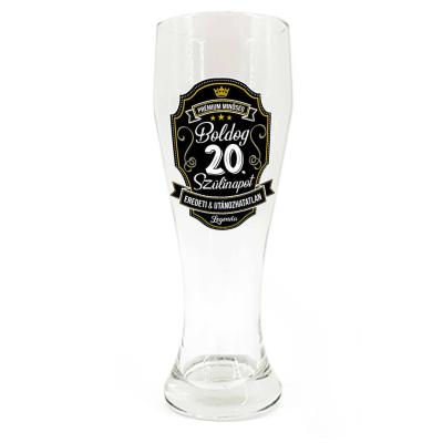 Sp117 Sorospohar 665ml Boldog 20. Szulinapot Premium Ajandek 20. Szulinapra