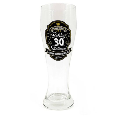 Sp118 Sorospohar 665ml Boldog 30. Szulinapot Premium Ajandek 30. Szulinapra