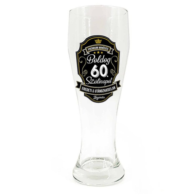 Sp121 Sorospohar 665ml Boldog 60. Szulinapot Premium Ajandek 60. Szulinapra