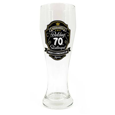Sp122 Sorospohar 665ml Boldog 70. Szulinapot Premium Ajandek 70. Szulinapra