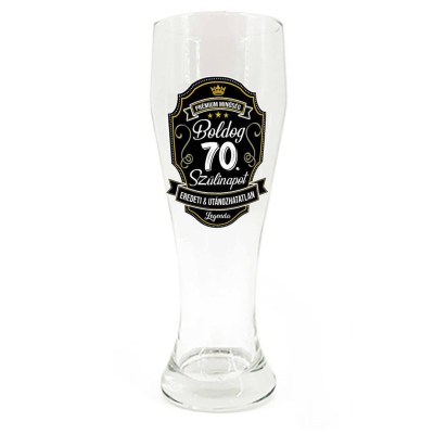 Sp122 Sorospohar 665ml Boldog 70. Szulinapot Premium Ajandek 70. Szulinapra