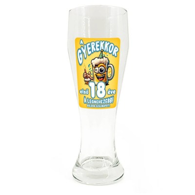 Sp131 Sorospohar 665ml A Gyerekkor Elso 18 Eve Ajandek 18 Szulinapra