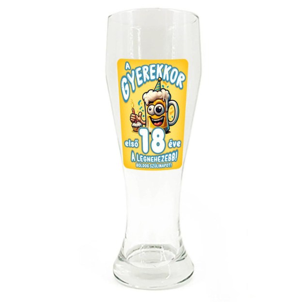 Sp131 Sorospohar 665ml A Gyerekkor Elso 18 Eve Ajandek 18 Szulinapra