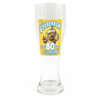 Sp138 Sorospohar 665ml A Gyerekkor Elso 80 Eve Ajandek 80 Szulinapra