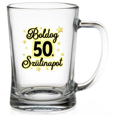 Ss006 Söröskorsó Boldog 50. Szulinapot Ajandek 50. Szülinapra