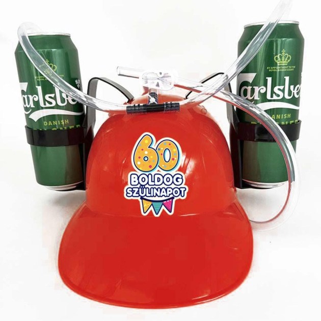 Ssi172 60 Boldog Szulinapot Piros Sorsisak Ajandek 60. Szulinapra Party Kellek