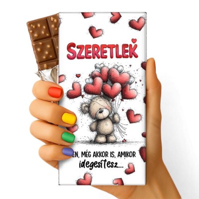Szerelmes Feliratos Csokolade Csoki Valentin Napi Csoki 173 Szeretlek Igen Meg Akkor Is Amikor Idegesitesz