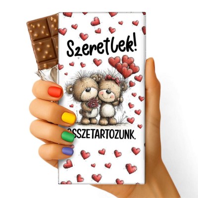Szerelmes Feliratos Csokolade Csoki Valentin Napi Csoki 176 Szeretlek Osszetartozunk Macis Csoki