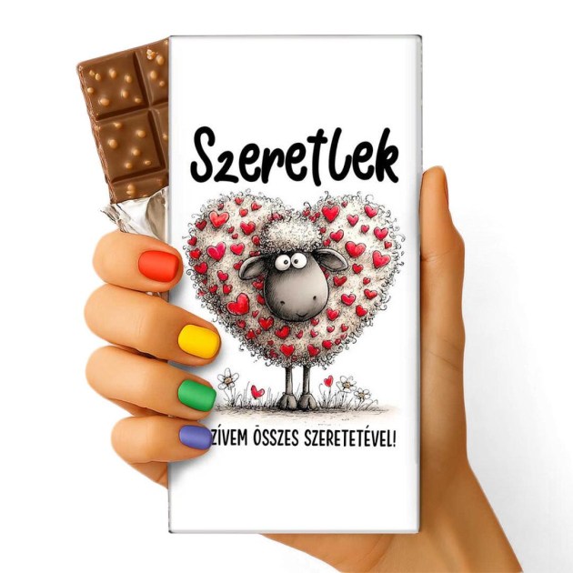 Szerelmes Feliratos Csokolade Csoki Valentin Napi Csoki 177 Szeretlek A Szivem Osszes Szeretetevel Baranyos Csoki