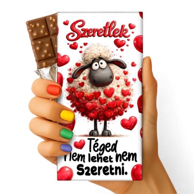 Szerelmes Feliratos Csokolade Csoki Valentin Napi Csoki 187 Teged Nem Lehet Nem Szeretni Csoki