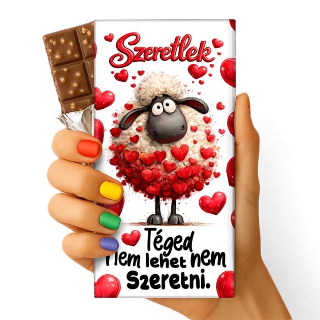 Szerelmes Feliratos Csokolade Csoki Valentin Napi Csoki 187 Teged Nem Lehet Nem Szeretni Csoki
