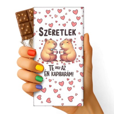 Szerelmes Feliratos Csokolade Kapibaras Csoki Valentin Napi Csoki 169 Te Vagy Az En Kapibaram
