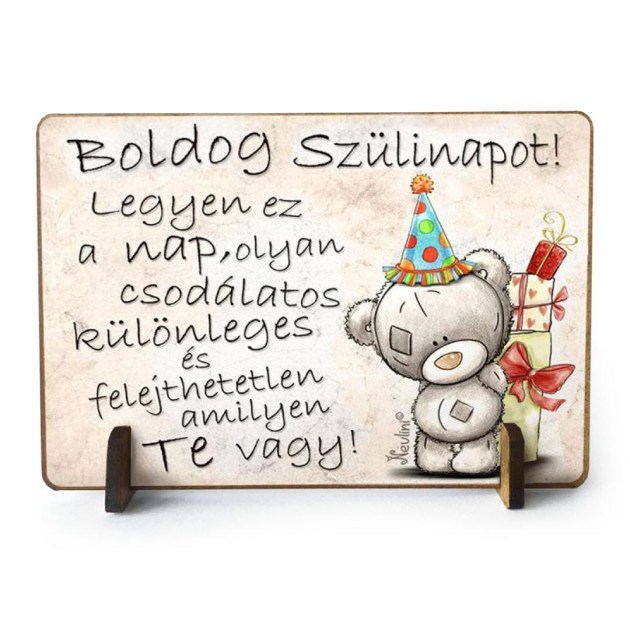 Szulinapi Ajandek Boldog Szulinapot Macis Tft009