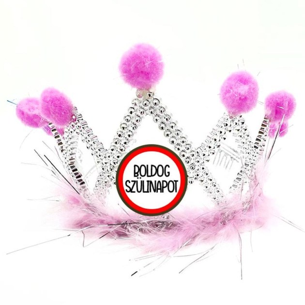 Tiara Tia037 Tiara Pink  Boldog Szulinapot Ajandek Szuletesnapra