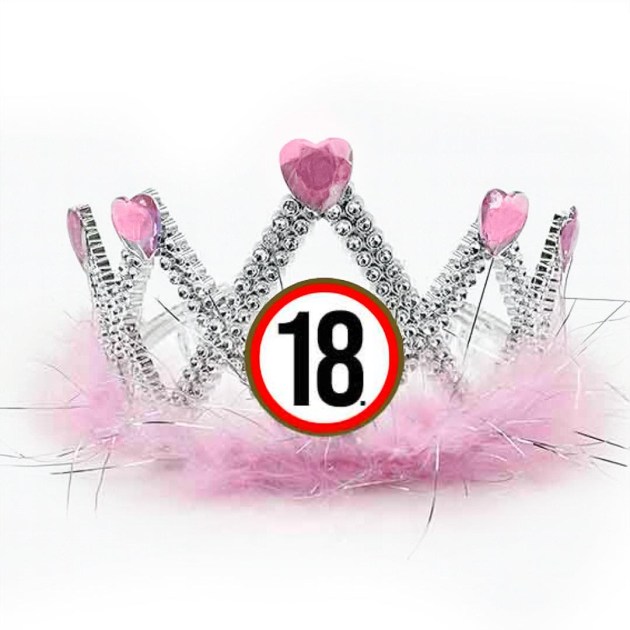 Tiara Tia050 Tiara Rozsaszin Szivecskes 18 Karikas Ajandek 18 Szulinapra