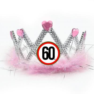 Tiara Tia055 Tiara Rozsaszin Szivecskes 60 Karikas Ajandek 60 Szulinapra