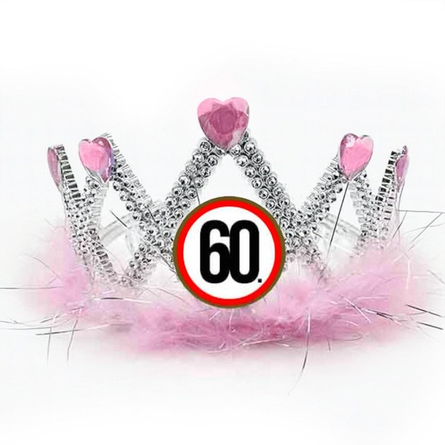 Tiara Tia055 Tiara Rozsaszin Szivecskes 60 Karikas Ajandek 60 Szulinapra