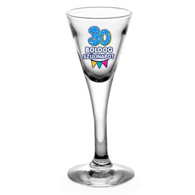 Tlp169 Snapszos Pohar 30 Boldog Szulinapot Ajandek 30 Szulinapra