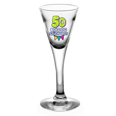 Tlp171 Snapszos Pohar 50 Boldog Szulinapot Ajandek 50 Szulinapra