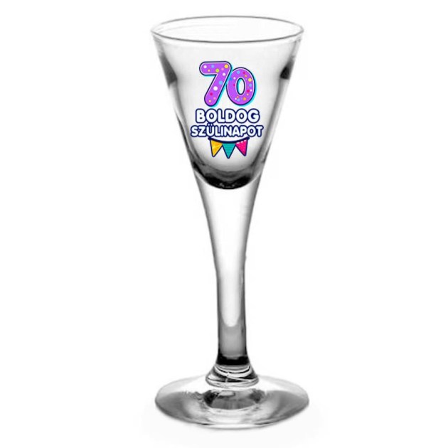 Tlp173 Snapszos Pohar 70 Boldog Szulinapot Ajandek 70 Szulinapra
