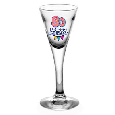 Tlp174 Snapszos Pohar 80 Boldog Szulinapot Ajandek 80 Szulinapra