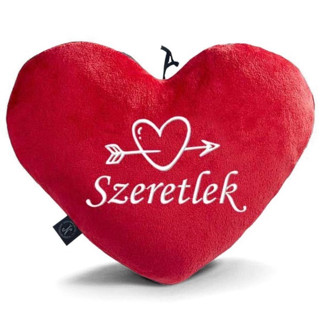 Valentin Napi Ajandek Egyedi Himzett Pluss Piros Sziv Parna 063 Sziv Nyillal