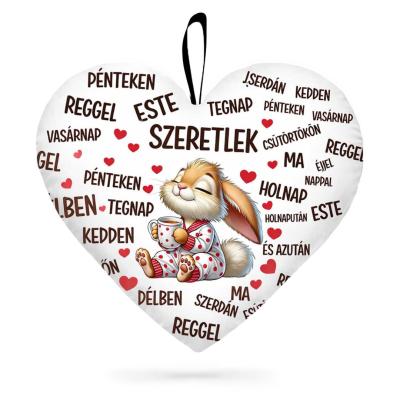 Valentin Napi Ajandek Nagy Sziv Parna Valentin Napra P410 Szeretlek Nyuszis Sziv Parna