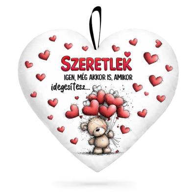 Valentin Napi Ajandek Nagy Sziv Parna Valentin Napra P411 Szeretlek Igen Meg Akkor Is Amikor Idegesitesz Macis Parna