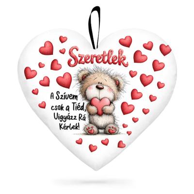 Valentin Napi Ajandek Nagy Sziv Parna Valentin Napra P420 A Szivem Csak A Tied Macis Parna