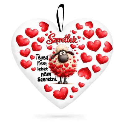 Valentin Napi Ajandek Nagy Sziv Parna Valentin Napra P426 Szeretlek Teged Nem Lehet Nem Szeretni Baranyos Parna