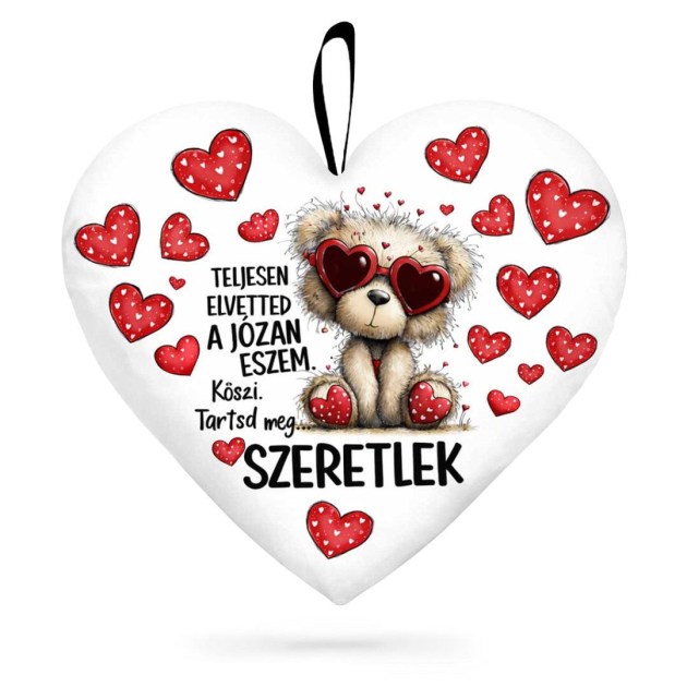 Valentin Napi Ajandek Nagy Sziv Parna Valentin Napra P428 Teljesen Elvetted A Jozan Eszem Szeretlek Macis Parna