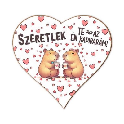 Valentin Napi Sziv Hutomagnes Fa Szerelmes Szeretlek Felirattal Fhs030 Te Vagy Az En Kapibaram