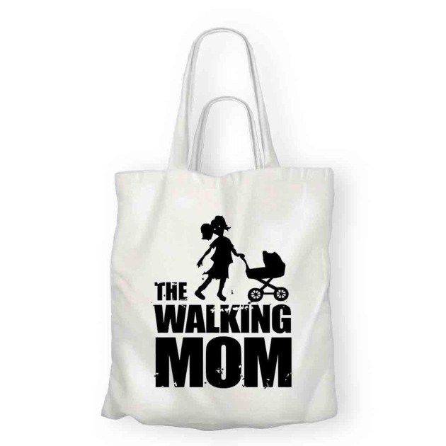 Vaszontaska The Walkig Mom Psz013 Pamut Szatyor Ajandek Otletek Anyaknak