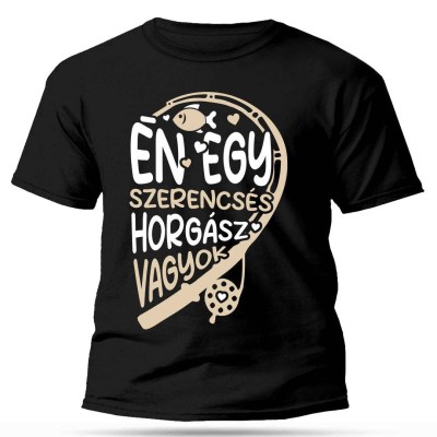 Viccces Polo Horgasz Polo Paros Polo Horgasz Ajandek En Egy Szerencses Horgasz Vagyok Fekete