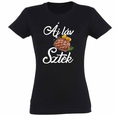 Viccces Polok Aj Lav Sztek Noi Polo Ajandek Noknek Pnx168 Fekete