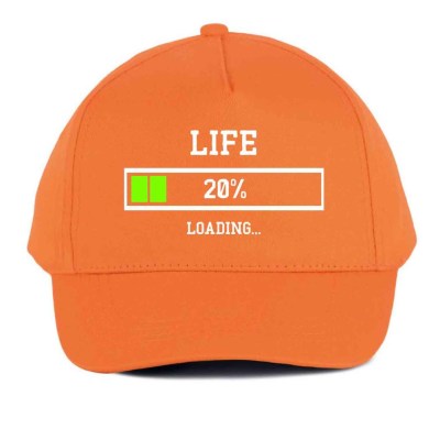 Vicces Baseball Sapka Bs023 Life 20 Narancs