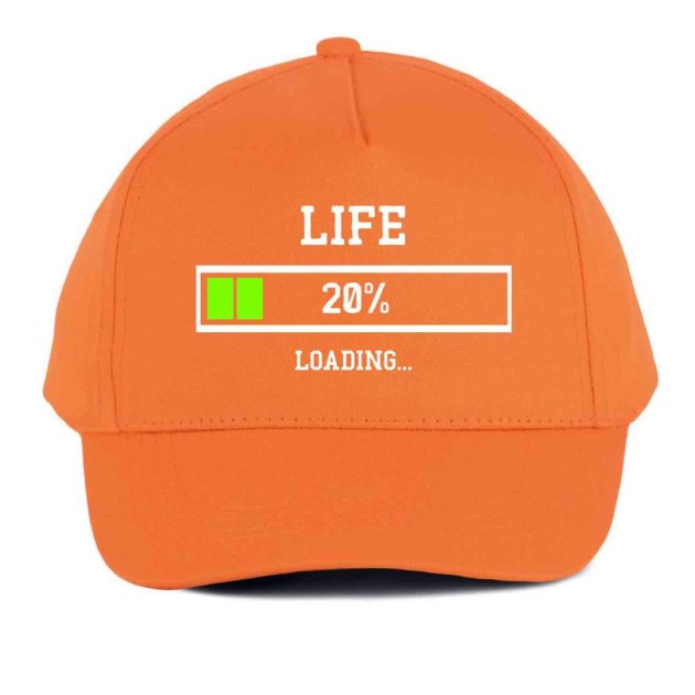 Vicces Baseball Sapka Bs023 Life 20 Narancs