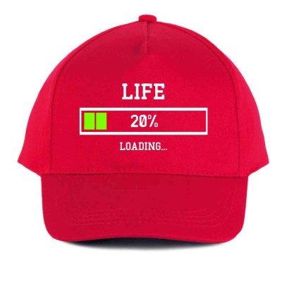Vicces Baseball Sapka Bs023 Life 20 Piros
