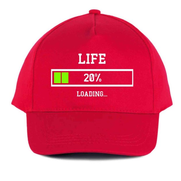 Vicces Baseball Sapka Bs023 Life 20 Piros