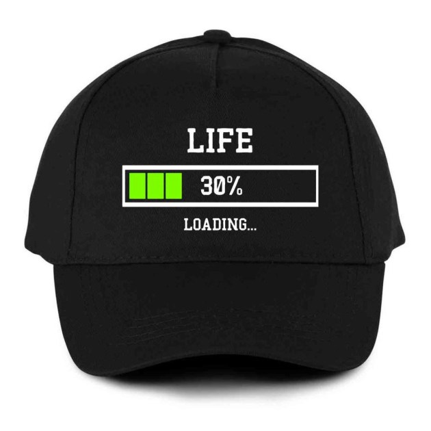 Vicces Baseball Sapka Bs024 Life 30 Fekete