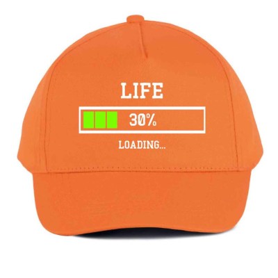 Vicces Baseball Sapka Bs024 Life 30 Narancs