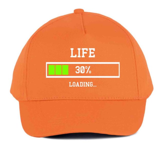 Vicces Baseball Sapka Bs024 Life 30 Narancs