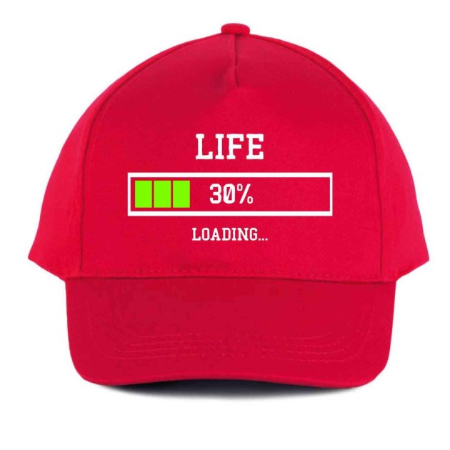 Vicces Baseball Sapka Bs024 Life 30 Piros