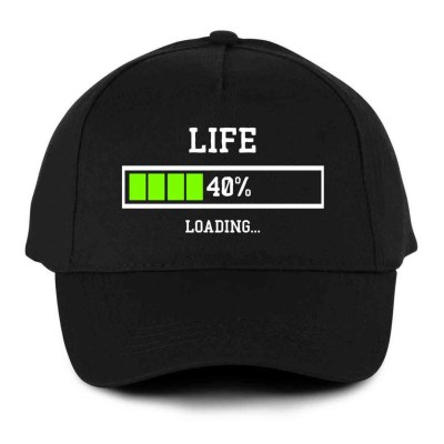 Vicces Baseball Sapka Bs025 Life 40 Fekete